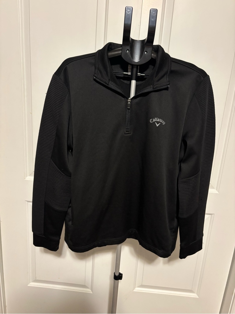 Callaway Black Men's Quarter-Zip Pullover Sweater